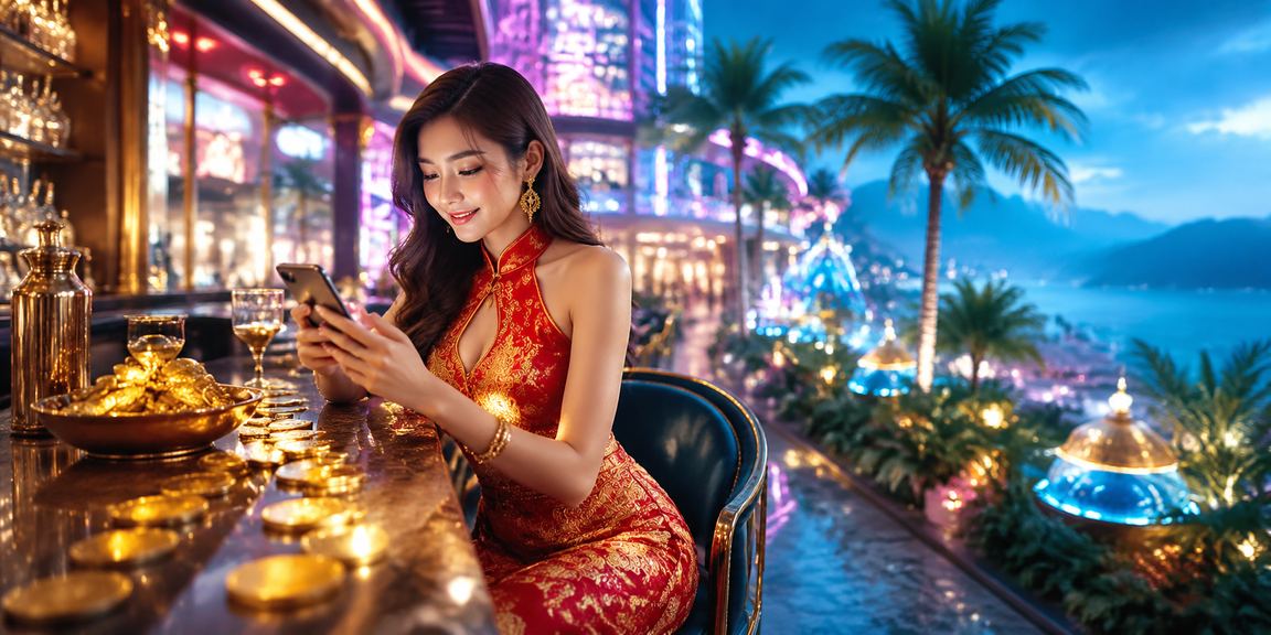 Malaysian user playing casino slot games on a mobile phone